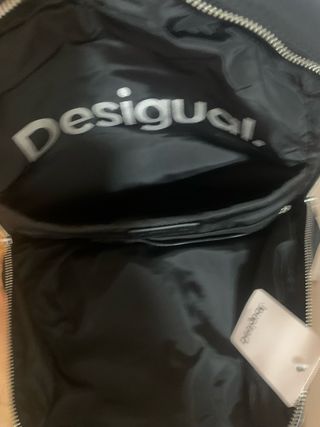 Mochila Desigual Negra Multi Bolsillos