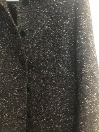 Americana gris jaspeada talla 44
