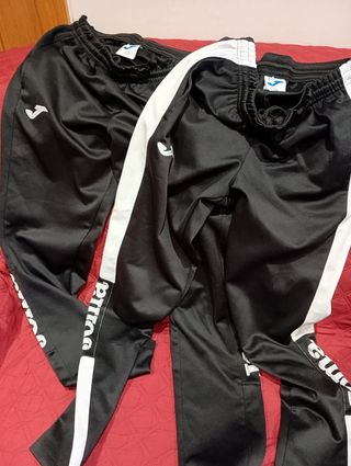 Pantalones de deporte Joma negros y blancos