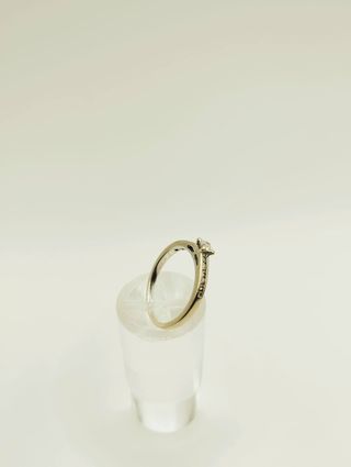 ANILLO SOLITARIO CON BRILLANTE ORO BLANCO 18K