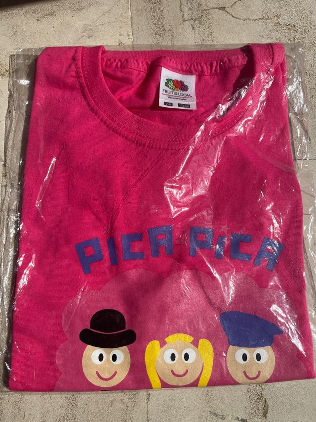 Camiseta Pica Pica rosa Talla 7-8