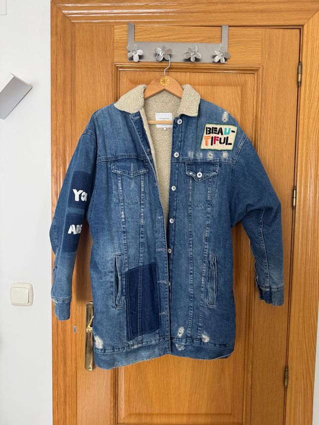 Abrigo vaquero Zara forrado