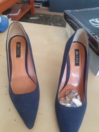 Zapatos de tacón CUPLÉ azul talla 38