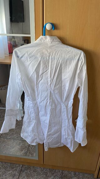 Camisa larga mujer blanca
