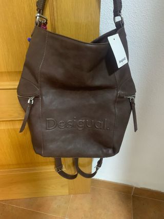 Bolso Mochila Desigual Marrón