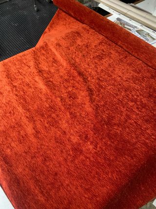 Tessuto Ciniglia Arancione
