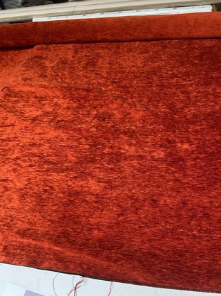 Tessuto Ciniglia Arancione