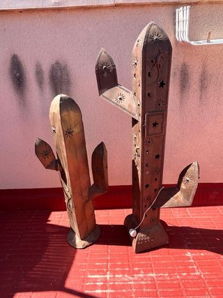 Lámparas Mexicanas de Pie (Metal)