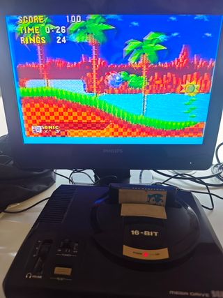 Pack retro:SNES+SEGA Mega Drive+Tv+ 2juegos+mandos