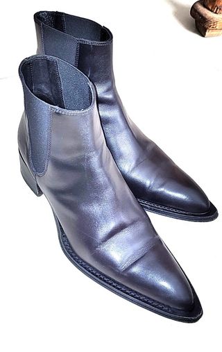 Stivaletti calzaturificio Lario pelle neri