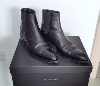 Stivaletti calzaturificio Lario pelle neri