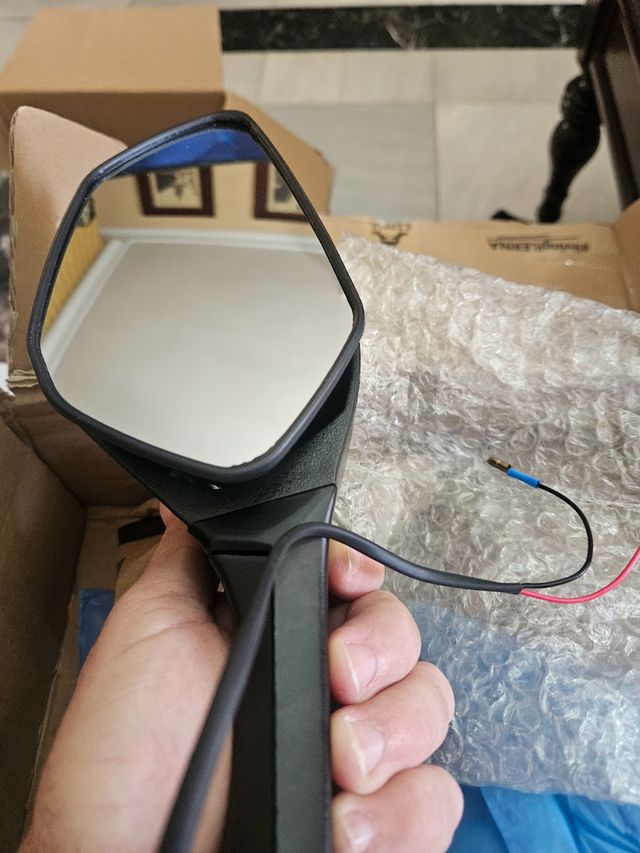 Coppia di specchietti retrovisori da moto Kawasaki LED integrati