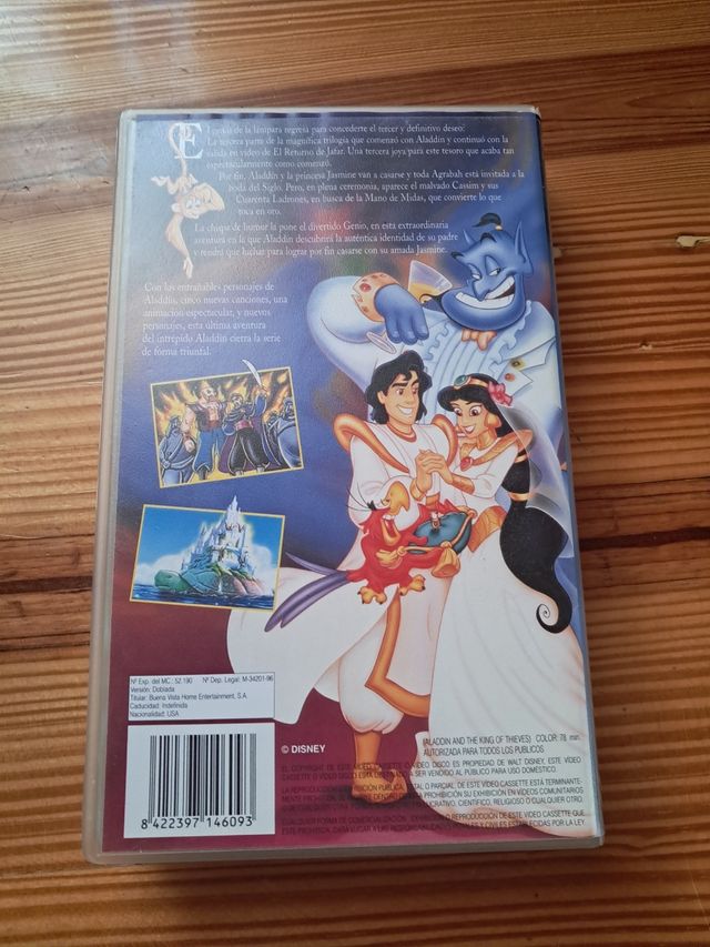 Casete Disney Aladdin y el Rey de los Ladrones