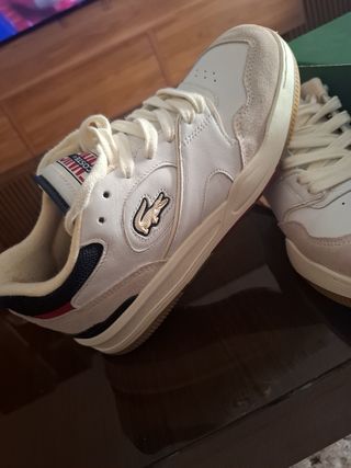 Zapatillas Lacoste Beige/Blanco Nuevas