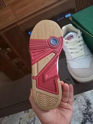 Zapatillas Lacoste Beige/Blanco Nuevas
