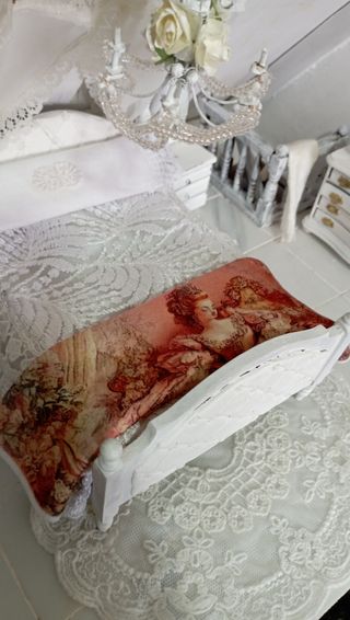 Coperta pile Maria Antonietta dollhouse 1:12