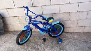 Bicicleta infantil azul PJ MASKS