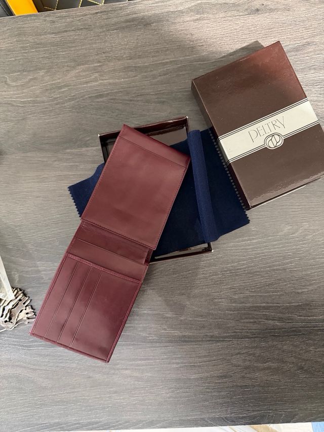 Portafoglio Ungaro in vera pelle bordeaux