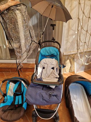 SET CUNA+ SILLA de coche+SILLA PASEO - Como nuevo