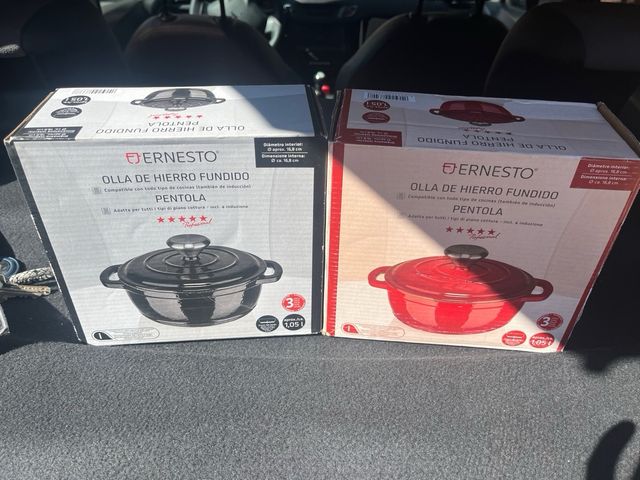 Olla de Acero Roja 17cm / 1L