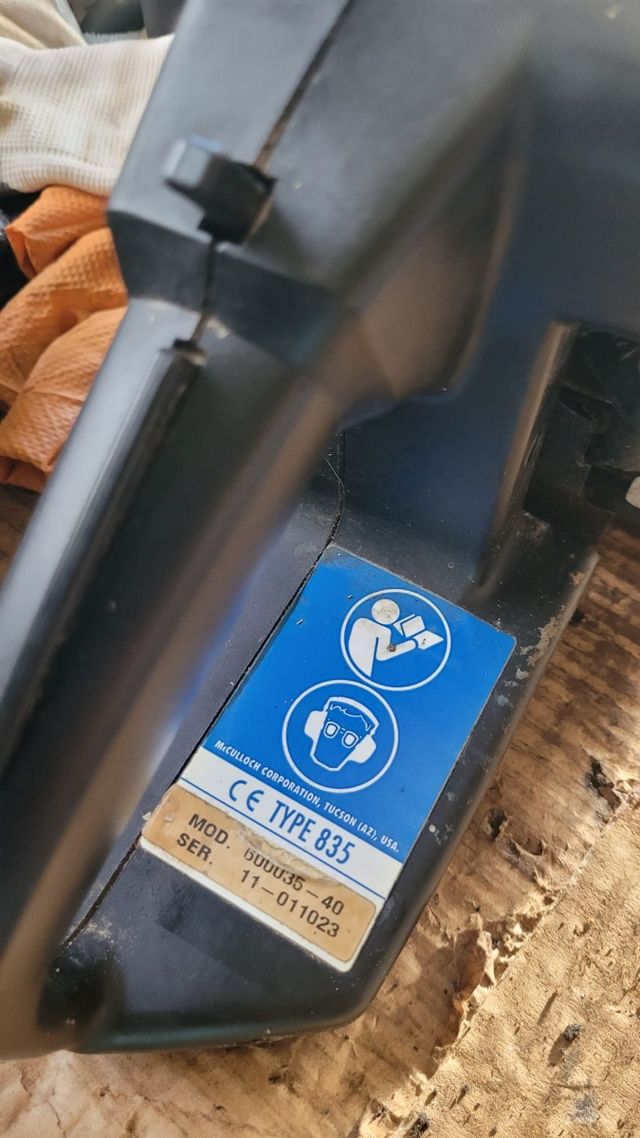 Motosierra Euromac S35 McCulloch para poner a punt