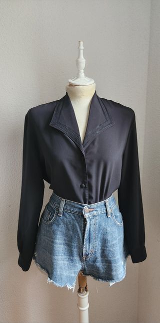 Blusa Vintage Negra
