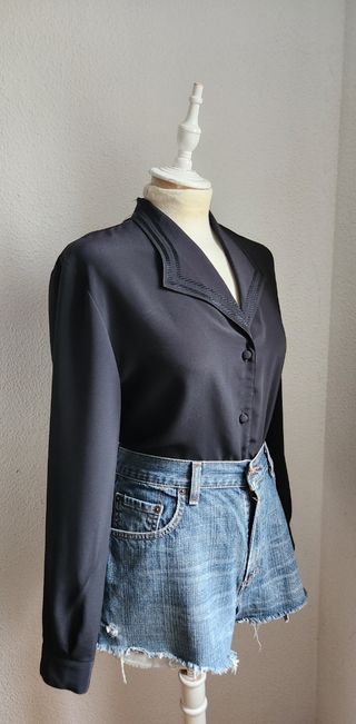 Blusa Vintage Negra