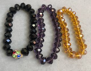 Pulsera de cuentas facetadas