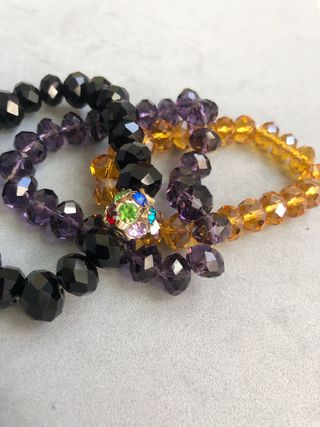 Pulsera de cuentas facetadas