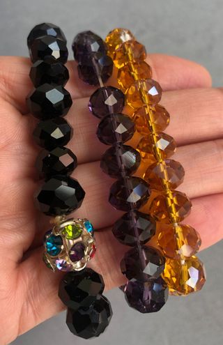 Pulsera de cuentas facetadas