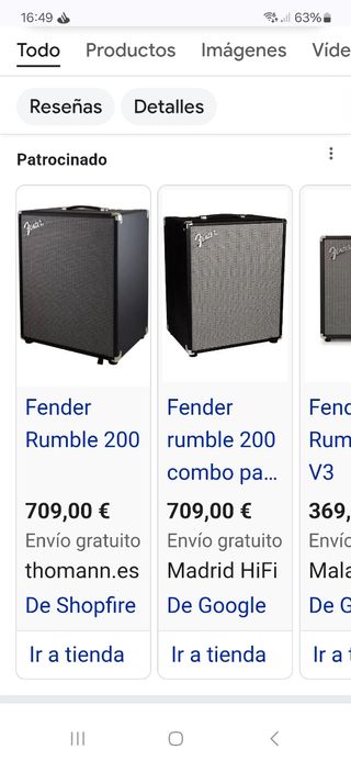 Fender Rumble 200 V3 Amplificador Bajo