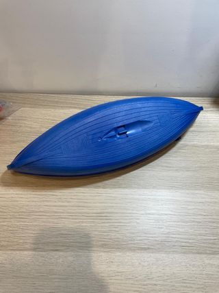 Barco Playmobil azul y beige