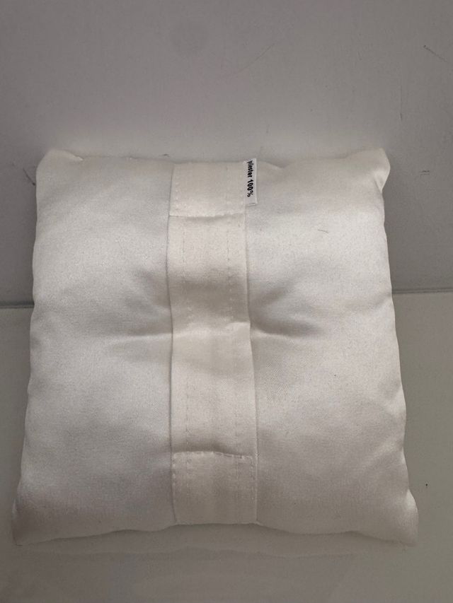 Cuscino portafedi bianco pizzo