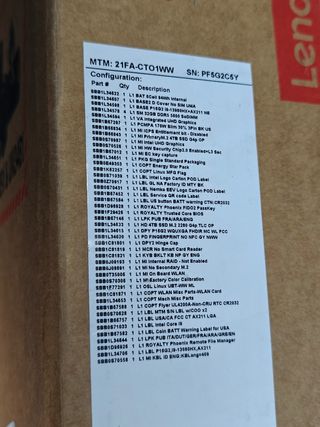 Lenovo Thinkpad P16 Gen 2 i9 4TB 32GB
