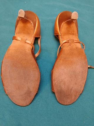 Zapatos de baile mujer dorados