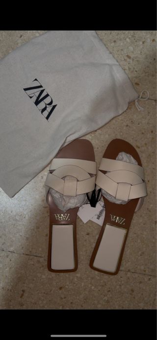 Sandalias Zara Beige/Marrón