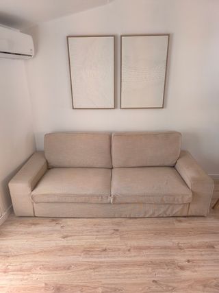 Sofá Kivik 3 plazas Ikea + 2 puffs