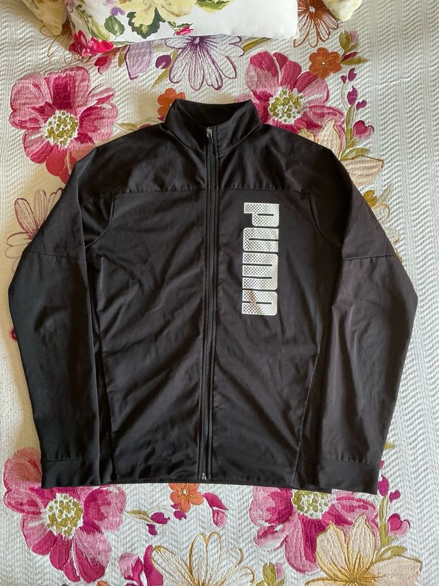 Chaqueta chándal Puma negra vintage