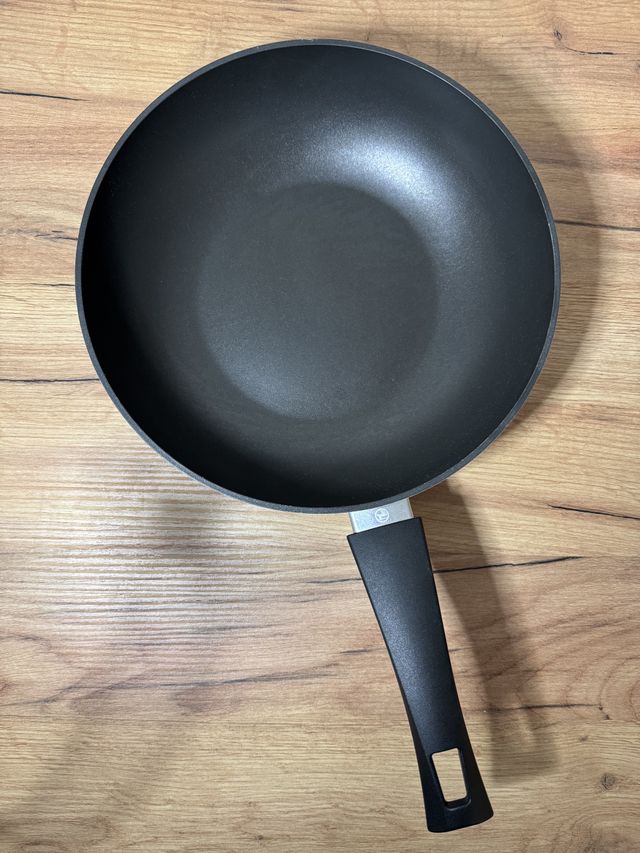 Rossmann Wok Teflon 18cm Negro/Plata
