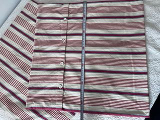 Cojines Rayas Beige y Rojo 65x65