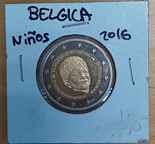 Moneda 2€ Bélgica Niños 2016 SC