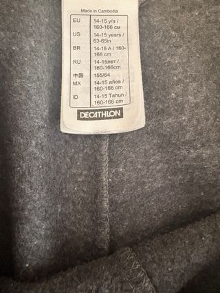 Pantalone tuta bambino Decathlon 14/15 anni