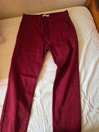 2 Pantalones Rojo y Kiki  Talla 14-16 Años