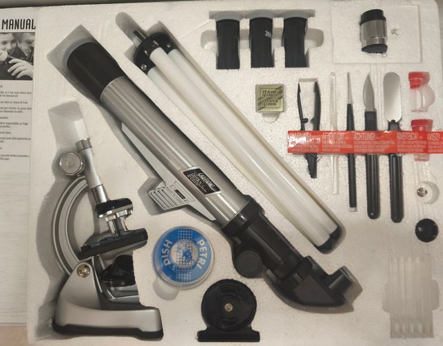 Kit Microscopio e Telescopio 900X