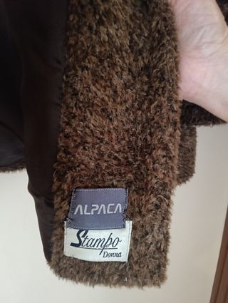 Chaquetón Alpaca Marrón