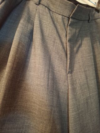 FALDA -Pantalones Stradivarius grises talla 42