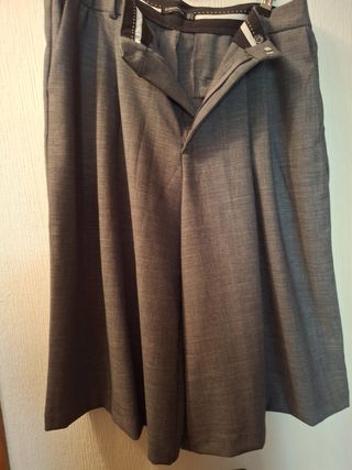 FALDA -Pantalones Stradivarius grises talla 42