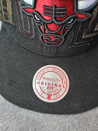 Gorra Chicago Bulls Mitchell & Ness Negra