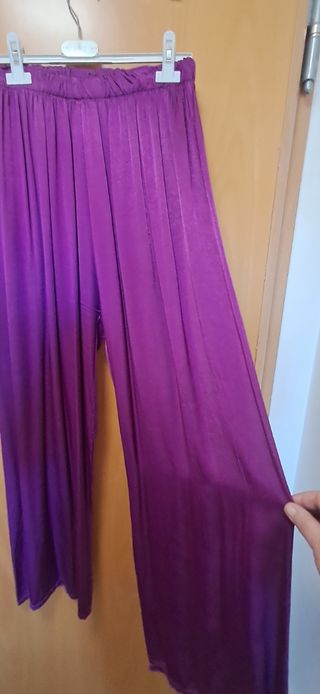 Pantalón ancho morado