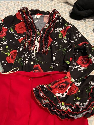 Conjunto Falda y Camisa Flamenca